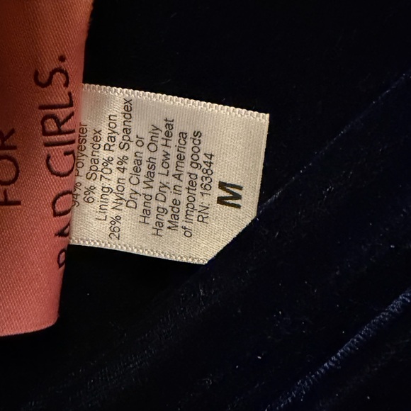 Vixen Starlet Swing in Navy Velvet - Picture 3 of 5